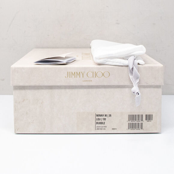 Jimmy Choo Minny 85, Size 35 EU (5 US) Bubble Pink Heels - Picture 7 of 8